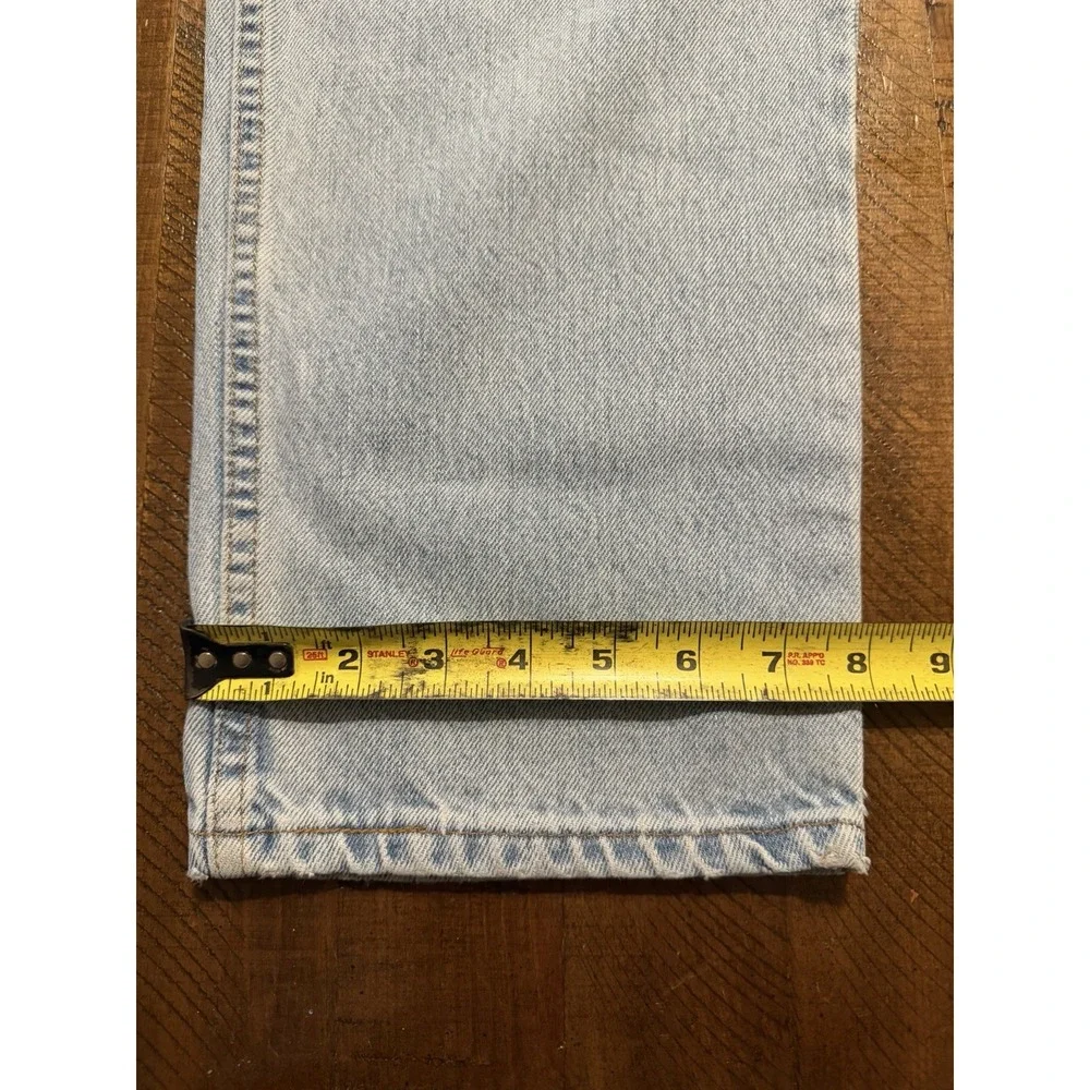 Vintage Levis 550 Denim Jeans Mens 34x36 Light Wash Relaxed Fit Tapered 90's